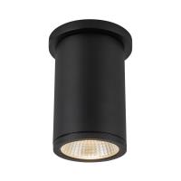 LED Outdoor Ceiling Mount by Kuzco Lighting - Nordic Collection, Black Finish - EC264106-BK