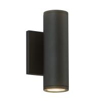 LED Outdoor Wall Sconce by Kuzco Lighting - Nordic Collection, Black Finish - EW262208-BK