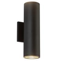 LED Outdoor Wall Sconce by Kuzco Lighting - Nordic Collection, Black Finish - EW264212-BK