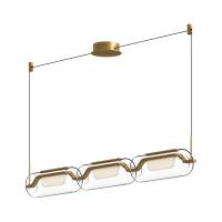 LED Linear Pendant by Kuzco Lighting - Hilo Collection, Brushed Gold Finish - LP28543-BG-UNV