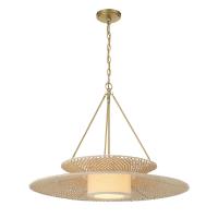 One Light Chandelier by Crystorama - Juniper Collection, Soft Gold Finish - JNP-10543-SG