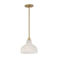 One Light Pendant by Crystorama - Layton Collection, Luxe Gold Finish - LAY-303-LG