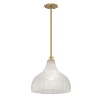 One Light Pendant by Crystorama - Layton Collection, Luxe Gold Finish - LAY-305-LG
