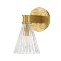 One Light Wall Sconce by Crystorama - Lotus Collection, Luxe Gold Finish - LOT-701-LG