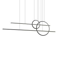 LED Pendant by Kuzco Lighting - Chute Calypso Collection, Black Finish - MP14956-BK-UNV-010
