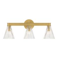 Three Light Bath by Crystorama - Lotus Collection, Luxe Gold Finish - LOT-703-LG