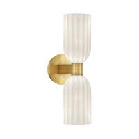 Two Light Wall Sconce by Crystorama - Lotus Collection, Luxe Gold Finish - LOT-712-LG