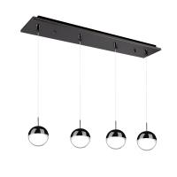 LED Pendant by Kuzco Lighting - Pluto Collection, Black Chrome Finish - MP402801BC-04