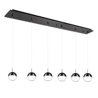 LED Pendant by Kuzco Lighting - Pluto Collection, Black Chrome Finish - MP402801BC-06
