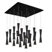 LED Pendant by Kuzco Lighting - Robson Collection, Black Finish - MP42502BK-16
