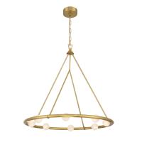 LED Chandelier by Crystorama - Terrell Collection, Luxe Gold Finish - TRL-2805-LG