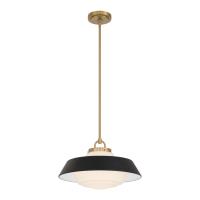 One Light Pendant by Crystorama - Xander Collection, Vibrant Gold Finish - XAN-8006-VG-MK