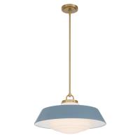 Three Light Pendant by Crystorama - Xander Collection, Vibrant Gold Finish - XAN-8009-VG-BL
