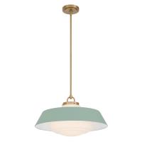 Three Light Pendant by Crystorama - Xander Collection, Vibrant Gold Finish - XAN-8009-VG-GR