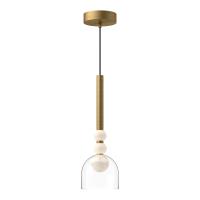 LED Pendant by Kuzco Lighting - Rise Collection, Brushed Gold/Clear Finish - PD30505-BG/CL-UNV