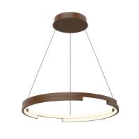 LED Pendant by Kuzco Lighting - Anello Minor Collection, Walnut Finish - PD52724-WT-UNV