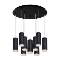 LED Pendant by Kuzco Lighting - Cameo Collection, Black Finish - MP401431BK-09