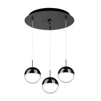LED Pendant by Kuzco Lighting - Pluto Collection, Black Chrome Finish - MP402801BC-03