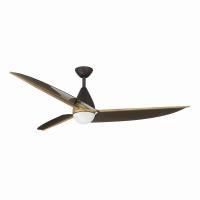 65" Ceiling Fan by Minka Aire - Lirden Collection, Dark Bronze Finish - F758L-DB/HBR