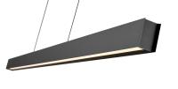 LED Linear Chandelier by Z-Lite - Hudson Collection, Matte Black Finish - 1016-72L-MB-LED