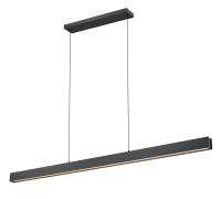 LED Linear Chandelier by Z-Lite - Hudson Collection, Matte Black Finish - 1016-72L-MB-LED