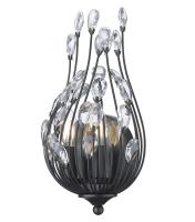 Two Light Wall Sconce by Z-Lite - Gabriella Collection, Matte Black Finish - 1957-2S-MB