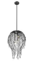 Six Light Pendant by Z-Lite - Gabriella Collection, Matte Black Finish - 1957P18-MB