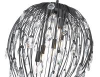 Six Light Pendant by Z-Lite - Gabriella Collection, Matte Black Finish - 1957P18-MB