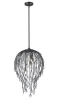 Six Light Pendant by Z-Lite - Gabriella Collection, Matte Black Finish - 1957P18-MB
