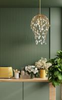 Six Light Pendant by Z-Lite - Gabriella Collection, Modern Gold Finish - 1957P18-MGLD