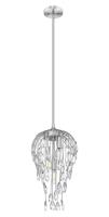 Three Light Pendant by Z-Lite - Gabriella Collection, Brushed Nickel Finish - 1957P9-BN