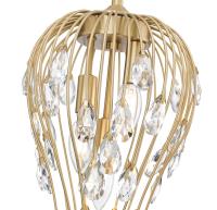 Three Light Pendant by Z-Lite - Gabriella Collection, Modern Gold Finish - 1957P9-MGLD