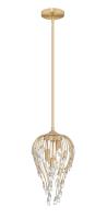 Three Light Pendant by Z-Lite - Gabriella Collection, Modern Gold Finish - 1957P9-MGLD