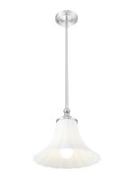 One Light Pendant by Z-Lite - Fleur Collection, Brushed Nickel Finish - 1958P12-BN