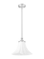 One Light Pendant by Z-Lite - Fleur Collection, Brushed Nickel Finish - 1958P12-BN