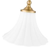 One Light Pendant by Z-Lite - Fleur Collection, Modern Gold Finish - 1958P12-MGLD