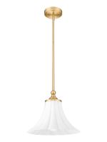 One Light Pendant by Z-Lite - Fleur Collection, Modern Gold Finish - 1958P12-MGLD