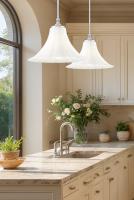 One Light Pendant by Z-Lite - Fleur Collection, Brushed Nickel Finish - 1958P16-BN
