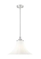 One Light Pendant by Z-Lite - Fleur Collection, Brushed Nickel Finish - 1958P16-BN
