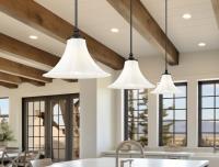 One Light Pendant by Z-Lite - Fleur Collection, Matte Black Finish - 1958P16-MB