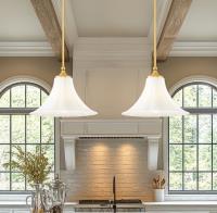 One Light Pendant by Z-Lite - Fleur Collection, Modern Gold Finish - 1958P16-MGLD