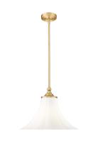 One Light Pendant by Z-Lite - Fleur Collection, Modern Gold Finish - 1958P16-MGLD