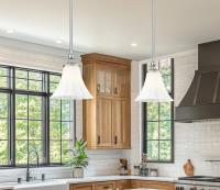 One Light Pendant by Z-Lite - Fleur Collection, Brushed Nickel Finish - 1958P8-BN