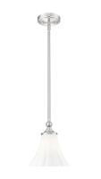 One Light Pendant by Z-Lite - Fleur Collection, Brushed Nickel Finish - 1958P8-BN