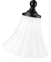 One Light Pendant by Z-Lite - Fleur Collection, Matte Black Finish - 1958P8-MB