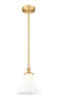 One Light Pendant by Z-Lite - Fleur Collection, Modern Gold Finish - 1958P8-MGLD