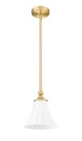 One Light Pendant by Z-Lite - Fleur Collection, Modern Gold Finish - 1958P8-MGLD