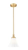 One Light Pendant by Z-Lite - Fleur Collection, Modern Gold Finish - 1958P8-MGLD