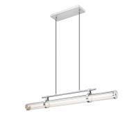 LED Linear Chandelier by Z-Lite - Benoit Collection, Brushed Nickel Finish - 1959-44L-BN-LED