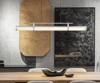 LED Linear Chandelier by Z-Lite - Benoit Collection, Brushed Nickel Finish - 1959-44L-BN-LED